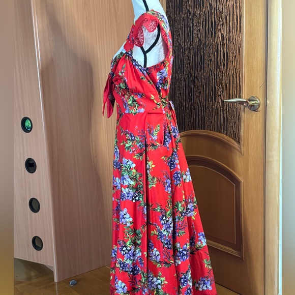 Samantha Sung fit and flare belted floral maxi dress sz 20. XXl - Picture 10 of 16